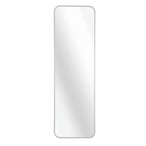 47 in. W x 14 in. H Rectangular Wall Mounted Brushed Aluminum Frame Bathroom Vanity Mirror in Silver