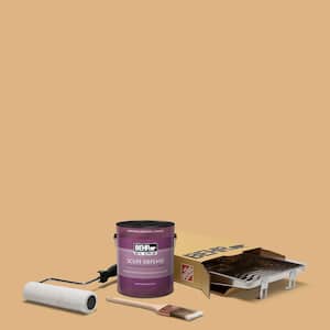 1 gal. #HDC-CL-18 Cellini Gold Extra Durable Eggshell Enamel Interior Paint & 5-Piece Wooster Set All-in-One Project Kit