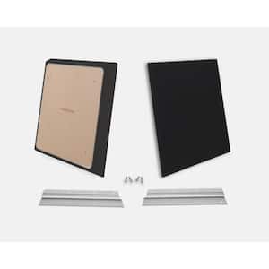 WAVERoom Pro 1 in. x 24 in. x 24 in. Diffusion-Enhanced Sound Absorbing Acoustic Panels in Black (2-Pack)