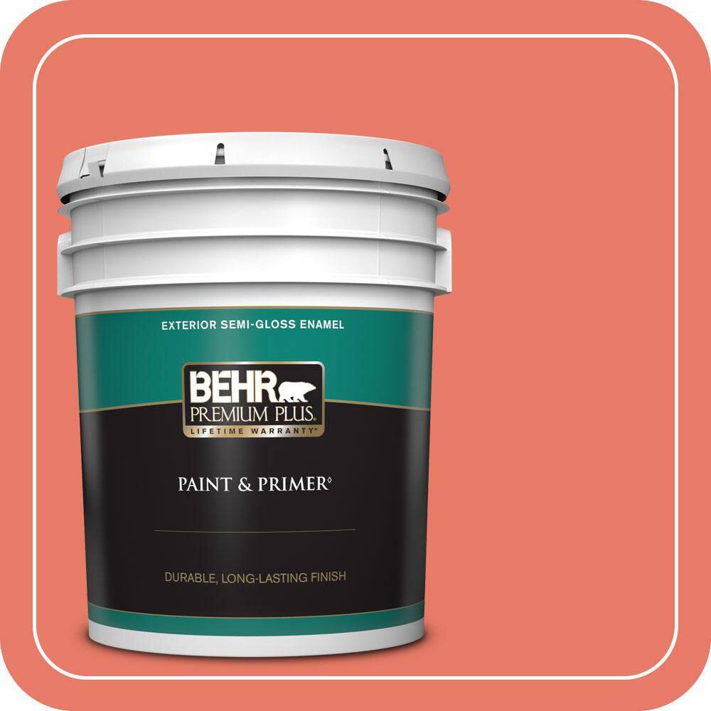 5 gal. #P180-5 Watermelon Slice Semi-Gloss Enamel Exterior Paint & Primer price history on PriceWatchPro