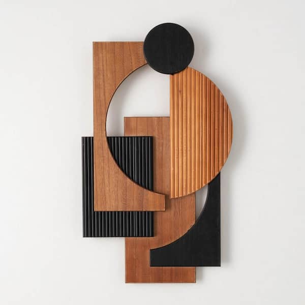 SULLIVANS 24 in. Retro Modern Design Decorative Sign, Wood
