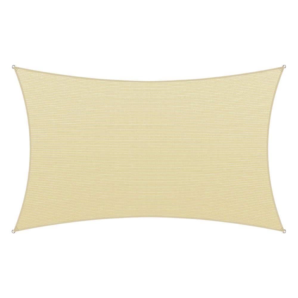 AMGO 10 ft. x 16 ft. Beige Rectangle Sail Rectangle10x16Beige The