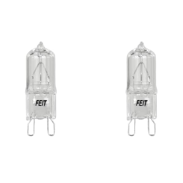 25-Watt Bright White (3000K) T4 G9 Bi-Pin Base Dimmable Decorative Halogen Light Bulb (2-Pack)