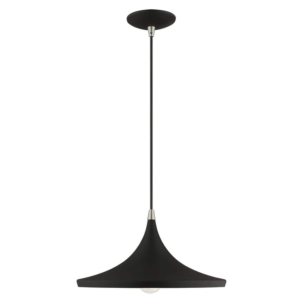 Black and Gold 14'' Aluminum Mini Pendant Light