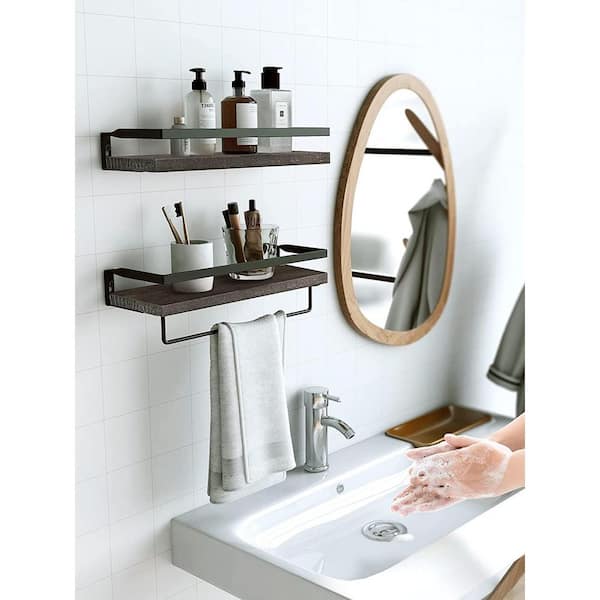 Aoibox 6 in. W x15.7 in. D Bathroom Floating Shelf Wall Mounted