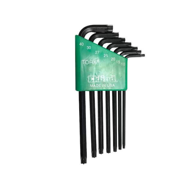 Long Series Torx L-Key Set with Holder Torx Sizes T10 T40 (7-Piece)