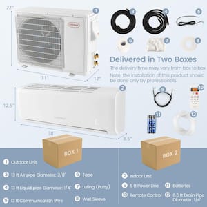 18,000 BTU Portable Air Conditioner Cools 1280 sq. ft. with Heater, Remote Control and Energy Star Certified in White