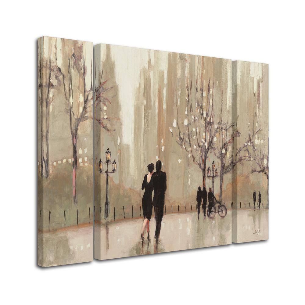 Julia Purinton Evening Out Neutral Canvas Triptych Art Set