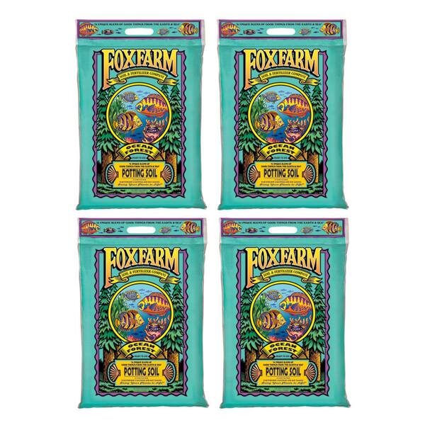 Unbranded 12 Qt. Ocean Forest Garden Potting Soil Healthy Mix 6.3-6.8 pH (4-Pack)