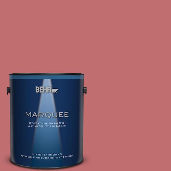 BEHR MARQUEE 1 gal. Home Decorators Collection #HDC-SP14-8 Art House Pink Satin Enamel Interior Paint & Primer