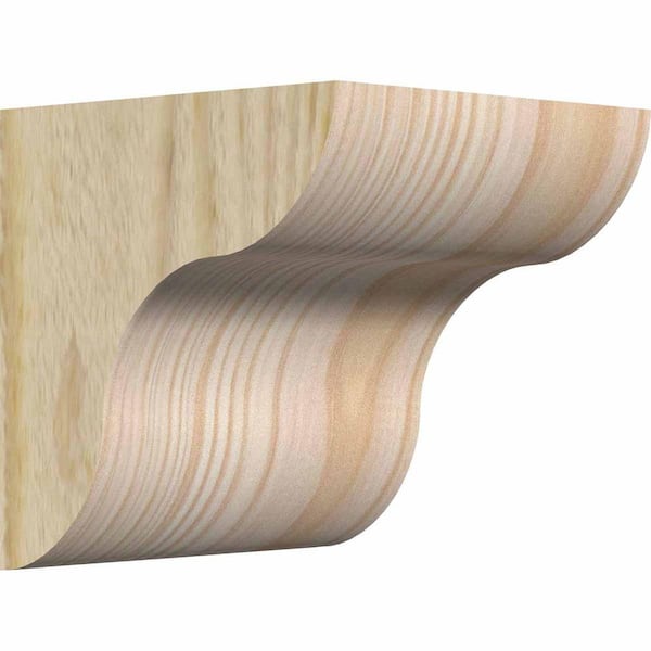 Ekena Millwork 6 in. x 6 in. x 6 in. Douglas Fir Carmel Rough Sawn Corbel