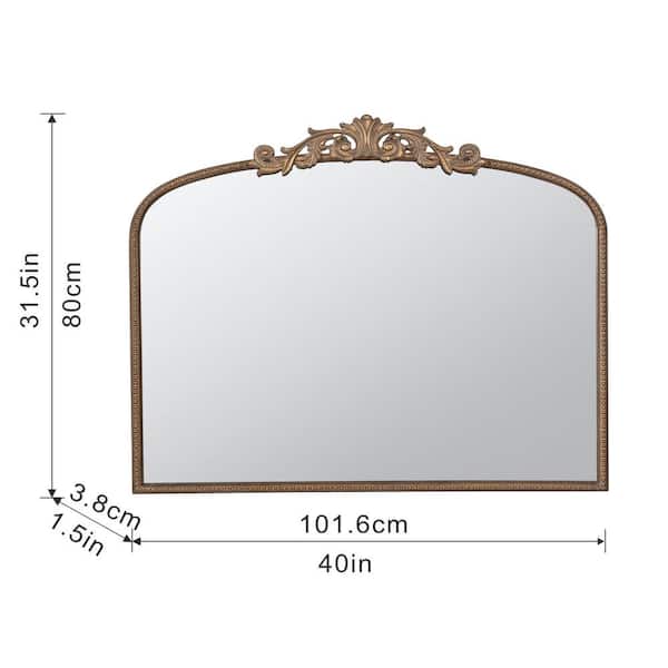 ARCHIVIO ホワイト 40 Classic Vintage 40 in. W x 31.5 in. H Arch Baroque Frame