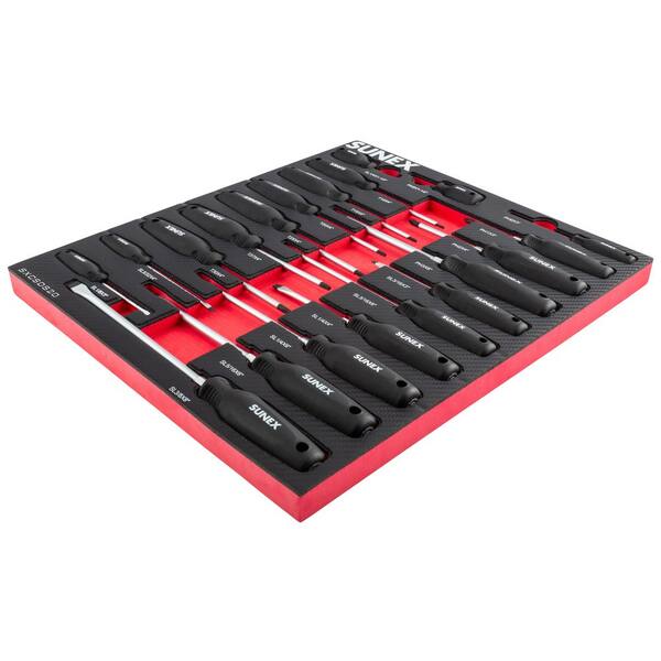 SUNEX TOOLS 20 pc. Combination Screwdriver Set SXCSDS20 - The Home
