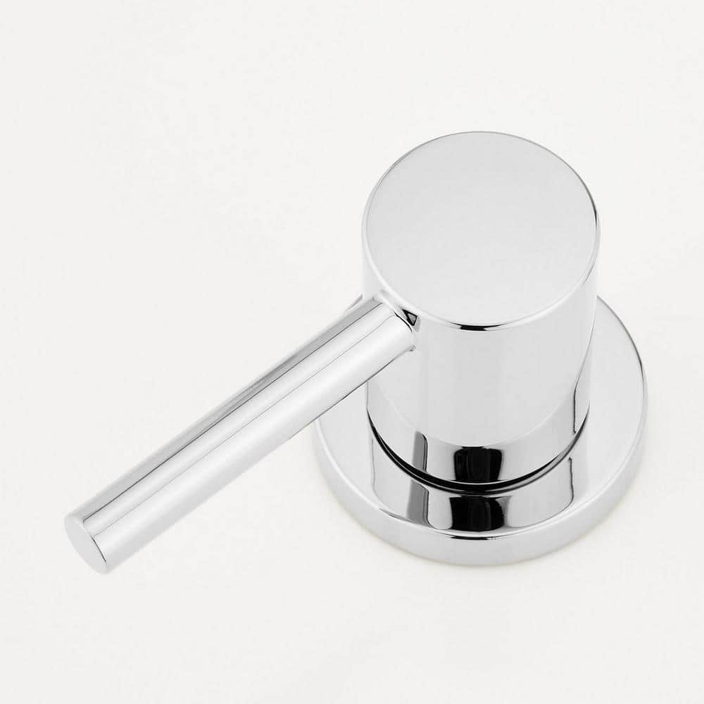 Lexia Chrome Modern Widespread Bathroom Faucet with Lever Handles