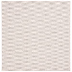 Sisal All-Weather Ivory/Natural 7 ft. x 7 ft. Solid Woven Indoor/Outdoor Square Area Rug