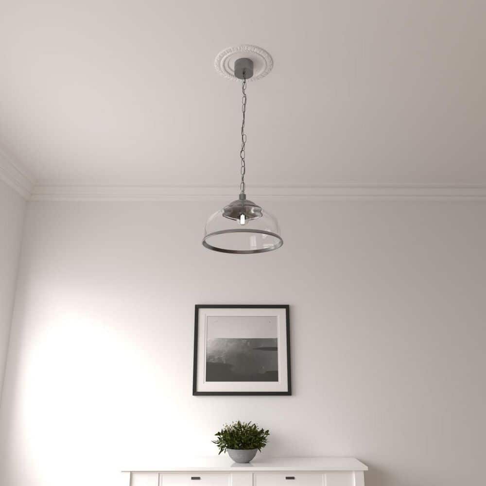 Claremont Primed Circle Medallion for Ceiling Elegance 10.625"
