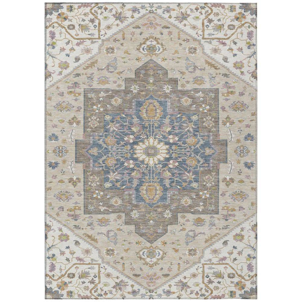 Chantille Machine Washable Indoor/Outdoor Abstract ACN2533 Ivory 3 ft. x 5 ft. Area Rug price history on PriceWatchPro