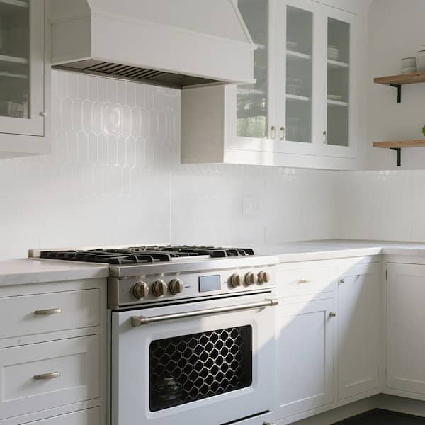 White 12 in. x 12 in. Vinyl Peel and Stick Backsplash, Self-Adhesive Wall Tiles for Kitchen Bathroom (10-Pack)