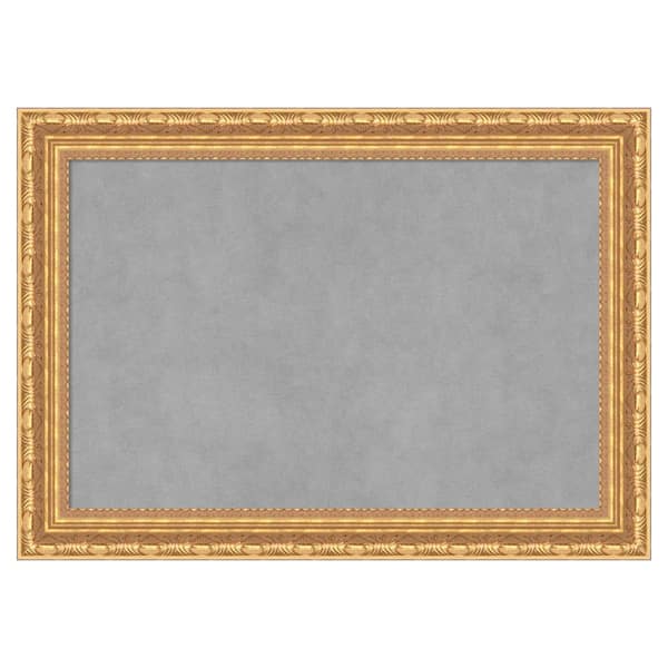 Amanti Art Versailles Gold 28 in. x 20 in. Framed Magnetic Board