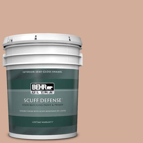 BEHR ULTRA 5 gal. #S200-3 Iced Copper Extra Durable Semi-Gloss Enamel Interior Paint & Primer