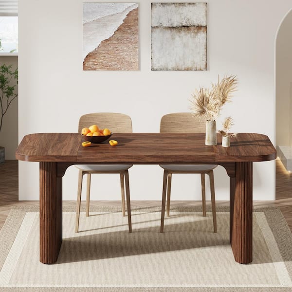BYBLIGHT Roesler Rustic Wood 62 in. Sled Rectangle Dark BYBLIGHT Roesler Rustic Wood 62 in. Sled Rectangle Dark