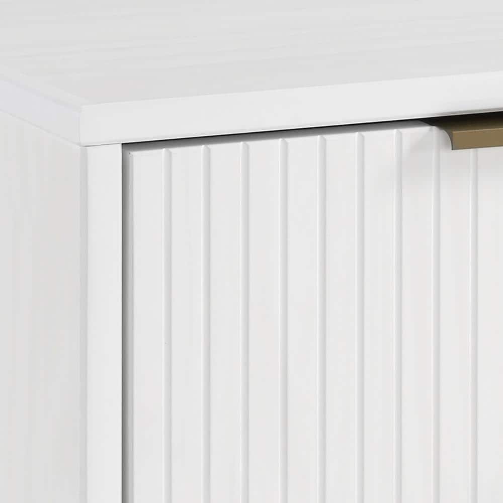 Granville Glam 41'' White Engineered Wood Horizontal Dresser