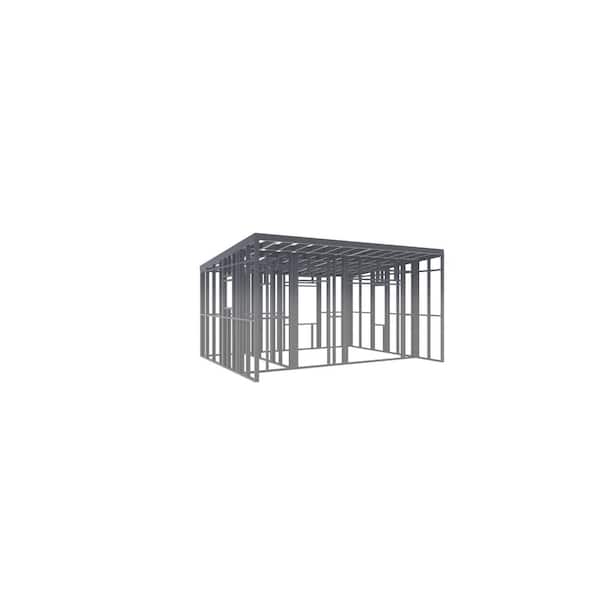 Unbranded Phoenix 170 sq. ft. Tiny Small Home Steel Frame Building Kit ADU Cabin Guest House Home Office