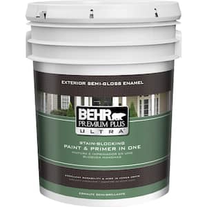 5 gal. Deep Base Semi-Gloss Enamel Exterior Paint and Primer in One