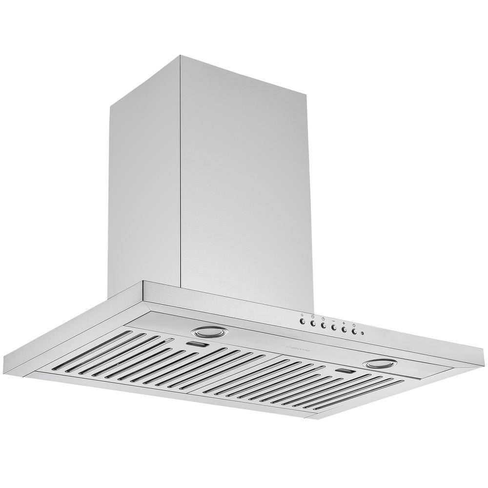 WPL630 30 in. 650 CFM Convertible Wall Mounted Range Hood in Stainless Steel with Night Light Feature