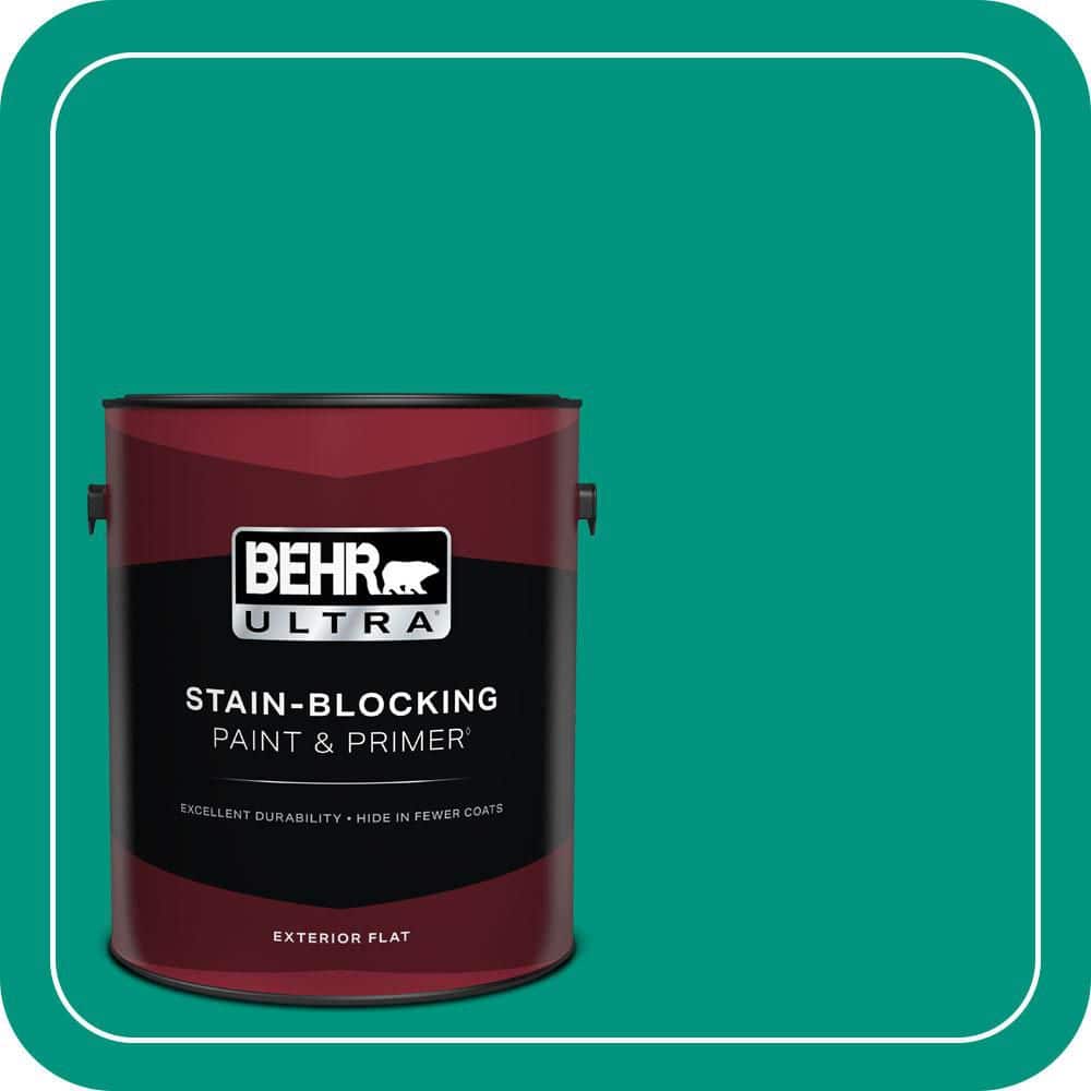 1 gal. #S-G-480 Aqua Waters Flat Exterior Paint & Primer price history on PriceWatchPro