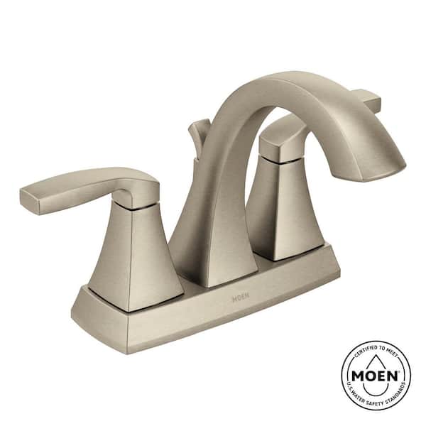 Voss 4 in. Centerset 2-Handle Bathroom Faucet in Brushed Nickel