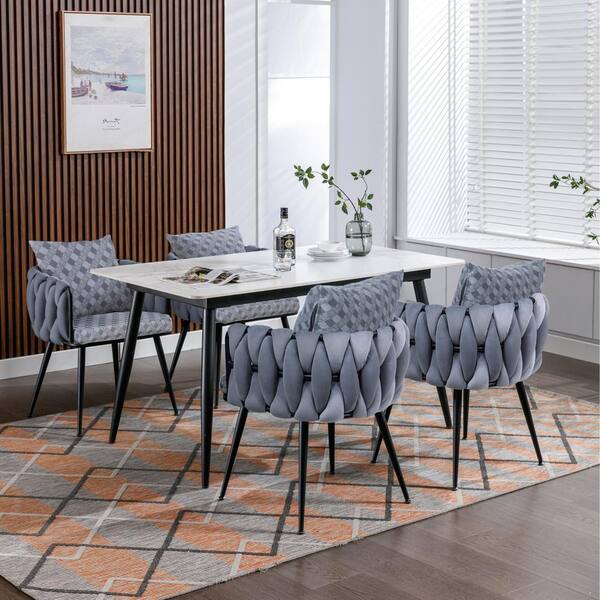 Velvet dining arm discount chairs