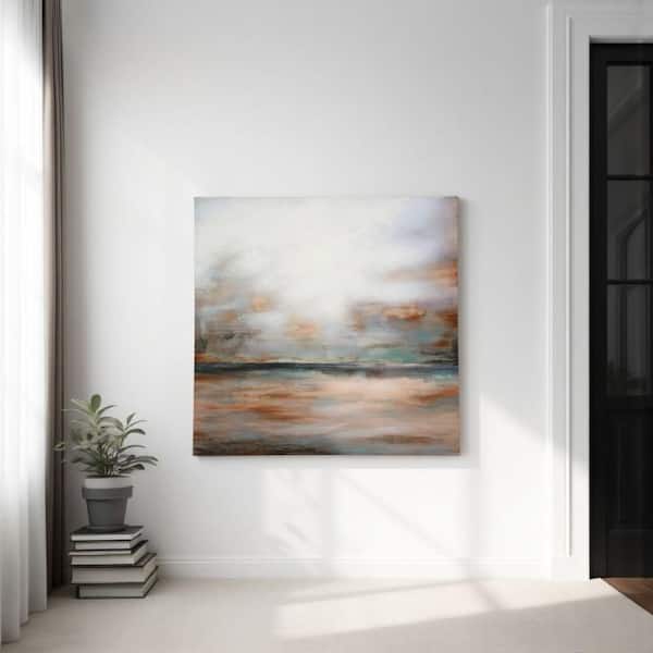 Lipa Framed Abstract Landscape Wall Art Print 35 in. x 2 in.