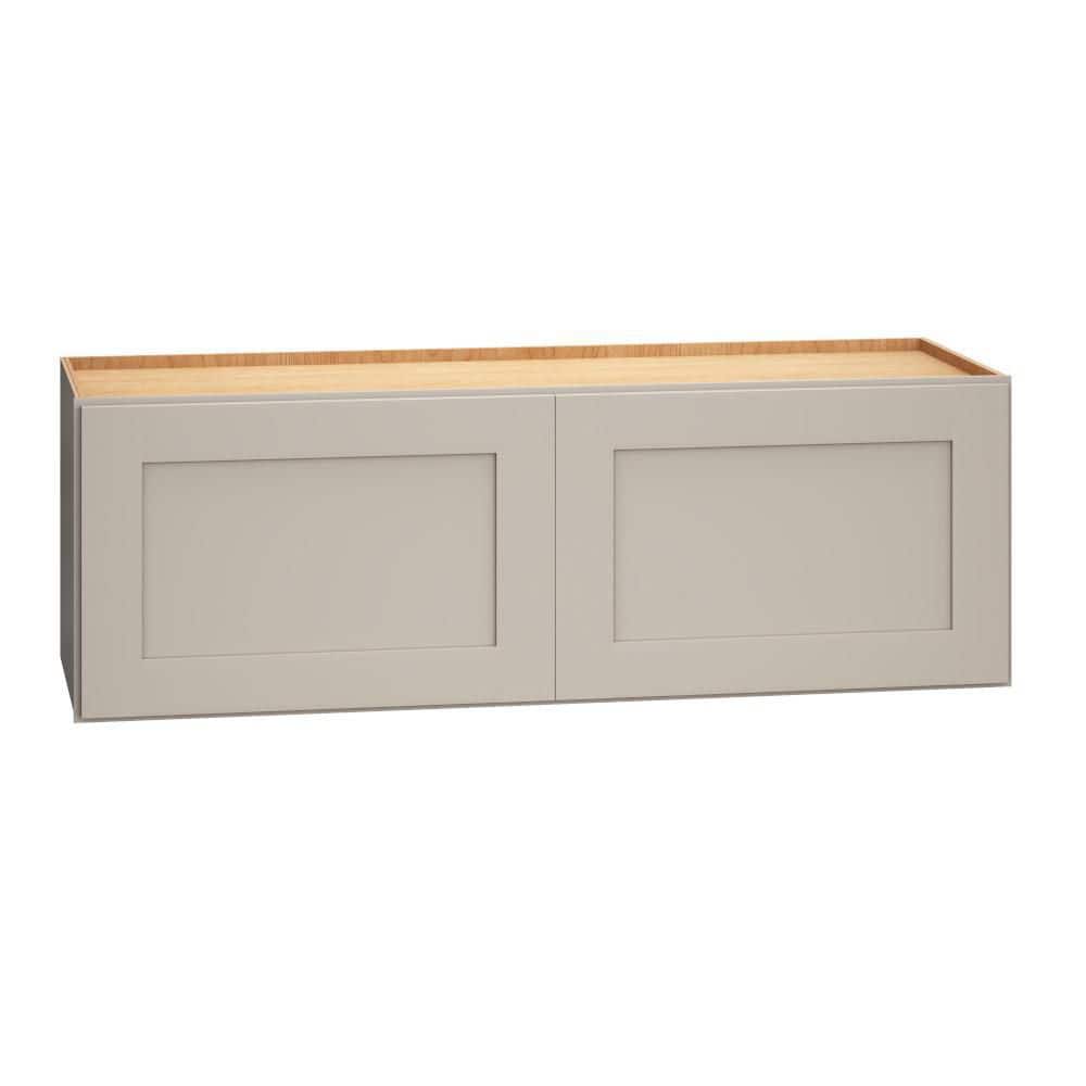 QuickShip Cottage 36 in. W x 12 in. D x 12 in. H Assembled Plywood Shaker Wall Bridge Kitchen Cabinet in Sterling price history on PriceWatchPro