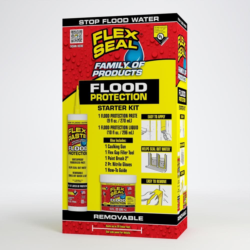 FLEX SEAL FAMILY OF PRODUCTS Flex Seal Flood Protection Multipurpose Starter Kit - 2-Piece (Yellow)