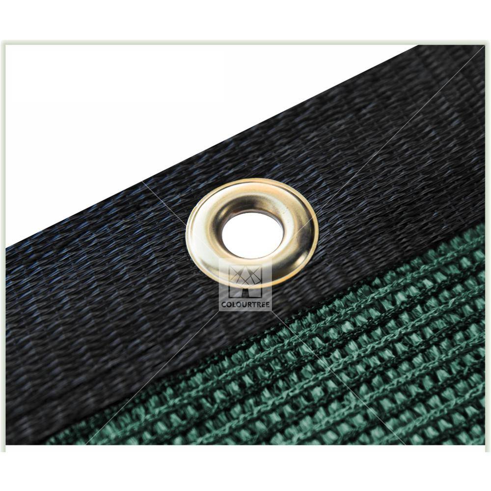Green 6 ft. x 12 ft. HDPE Privacy Fence Screen with Reinforced Grommets