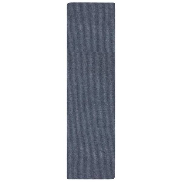 Scrabe Rib Non-Slip Rubberback Black Indoor/Outdoor Utility Rug Ottomanson