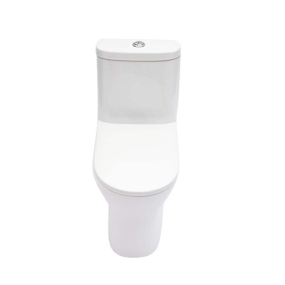 One Piece 1.22/1.6 GPF Dual Flush Elongated Toilet with Soft Clsoing Seat, Powerful Dual Flush MAP 800g, White price history on PriceWatchPro