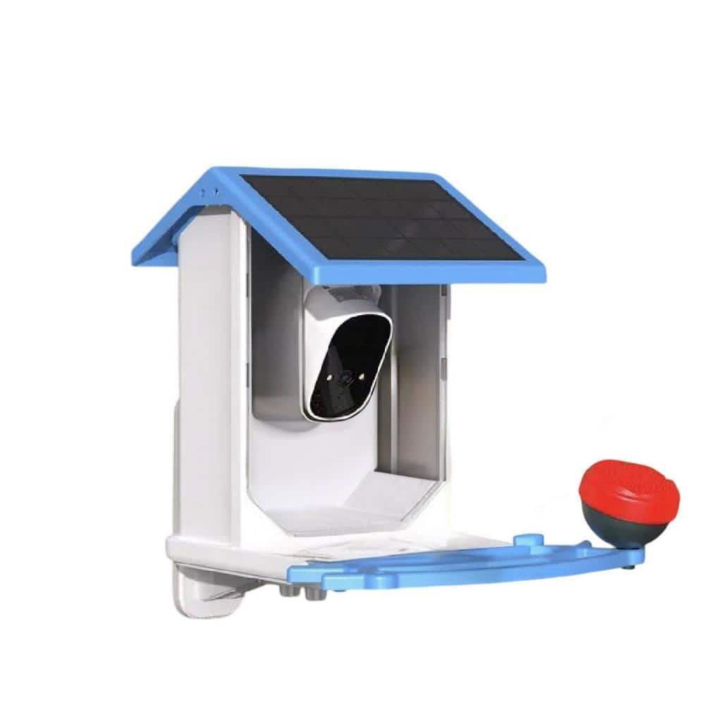 Blue Plastic Camera and Solar-Powered WiFi Caged Feeder 5. 5 lbs. Capacity, Smart Bird Feeder w/ 4MP AI Live Camera price history on PriceWatchPro