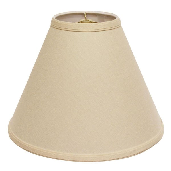 10 in. Beige Linen Empire Lamp Shade with Washer Fitter