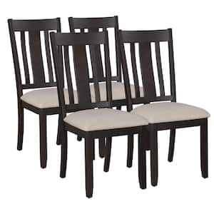 Baxton Studio Louis Beige and Black Dining Chair (Set of 2) 201-2P-12337-HD  - The Home Depot