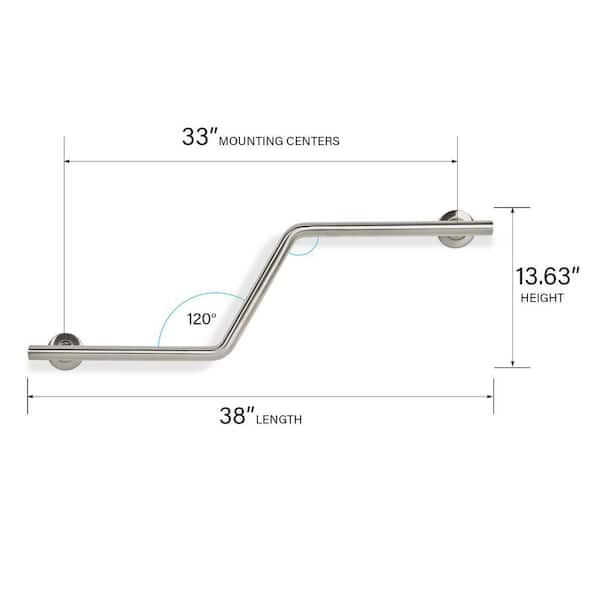 SEACHROME 38 in. x 1-1/4 in. Dia Lifestyle and Wellness Angled