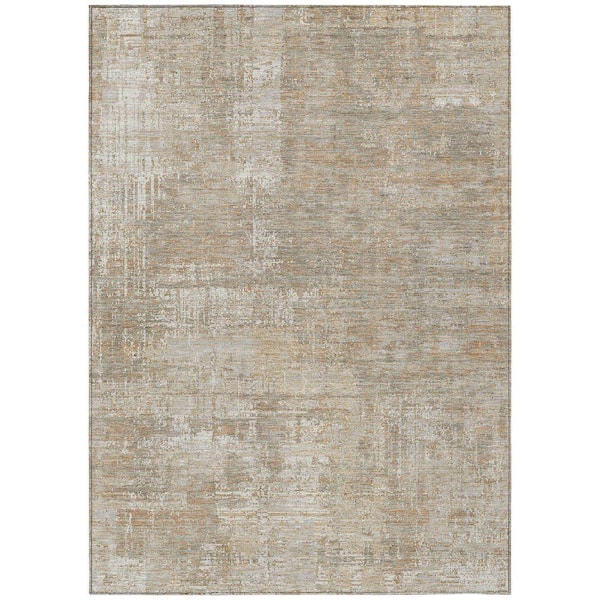 Chantille Machine Washable Indoor/Outdoor Abstract ACN2693 Ivory 9 ft. x 12 ft. Area Rug