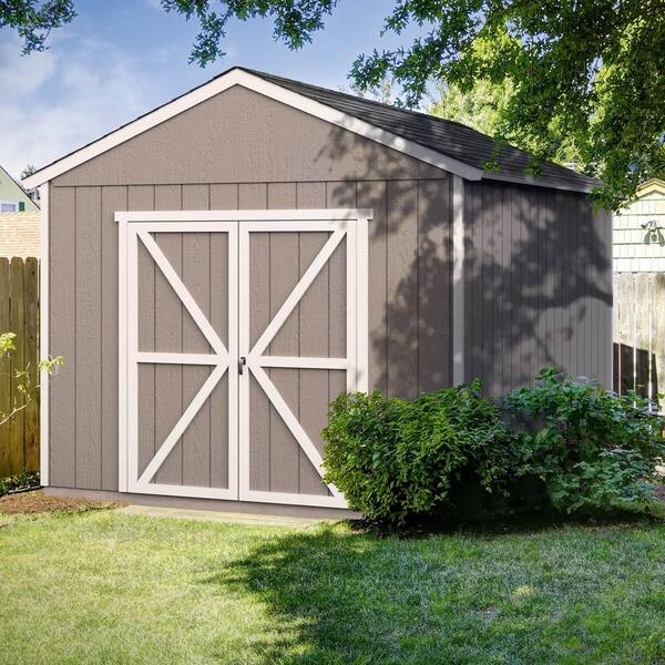 10 ft. x 12 ft. Wooden Storage Shed 