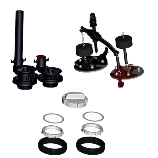 American Standard VorMax Flush Valve Assembly with Flappers Teeter Bar and Gaskets