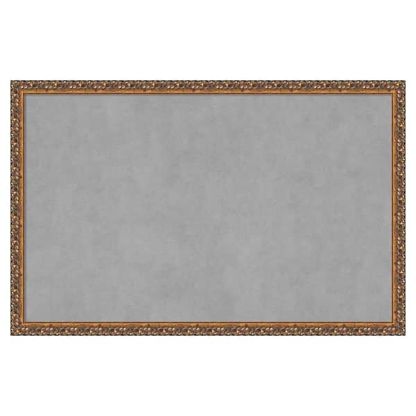 Amanti Art Antique Bronze 34 in. x 22 in. Framed Magnetic Board