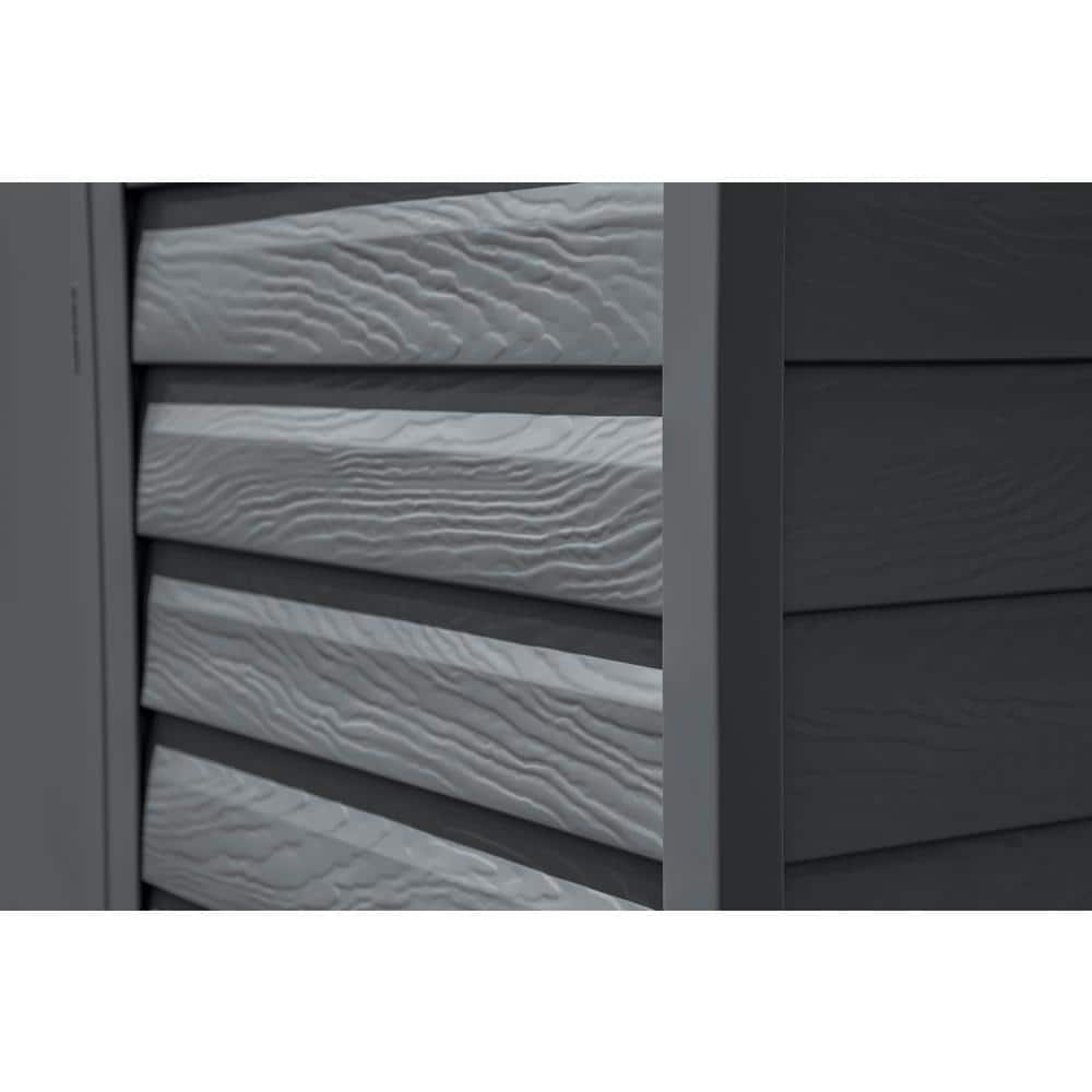 Arrow 8' x 8' Charcoal Steel Storage Shed Kit