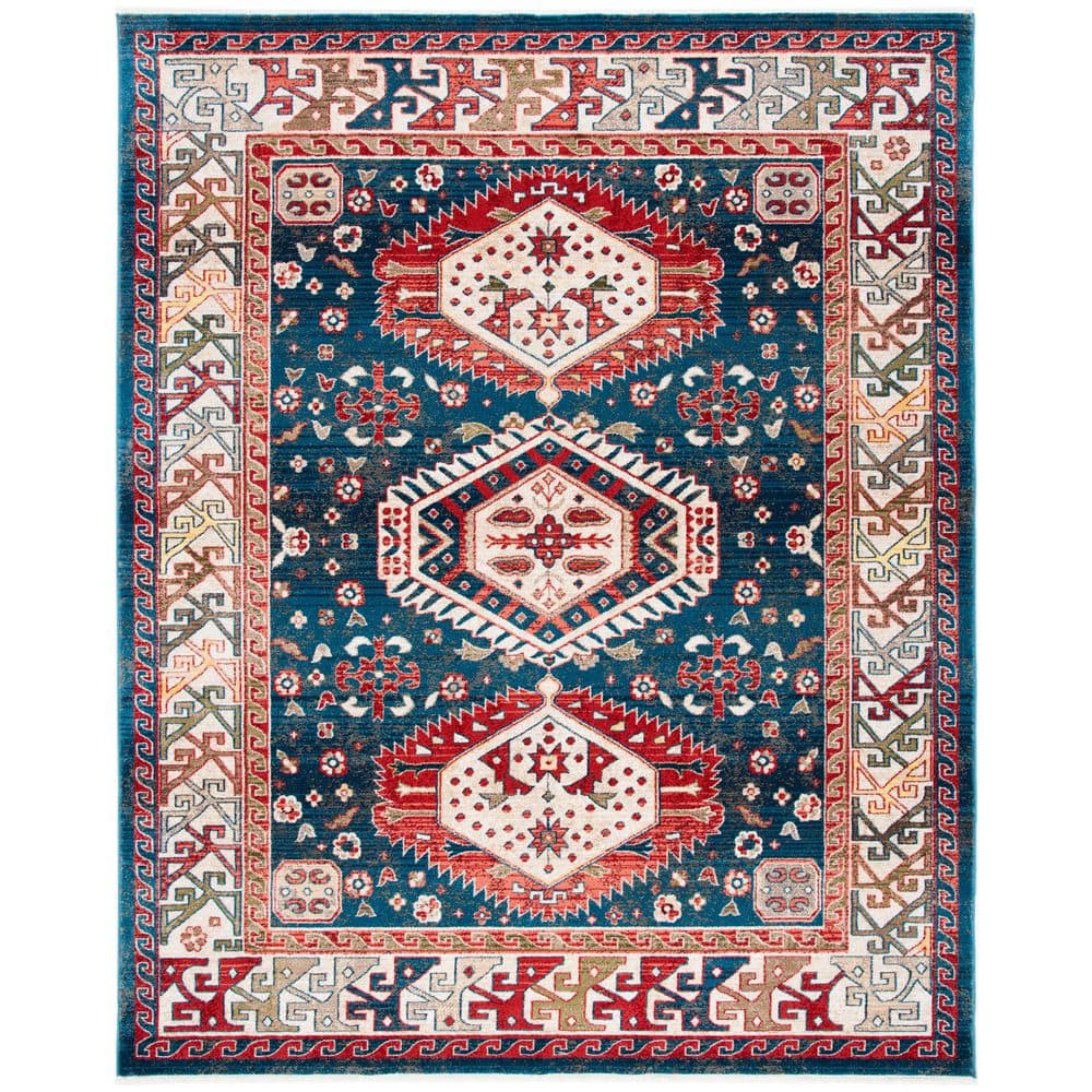 Kashan 9 ft. x 13 ft. Blue/Ivory Ornate Border Area Rug price history on PriceWatchPro