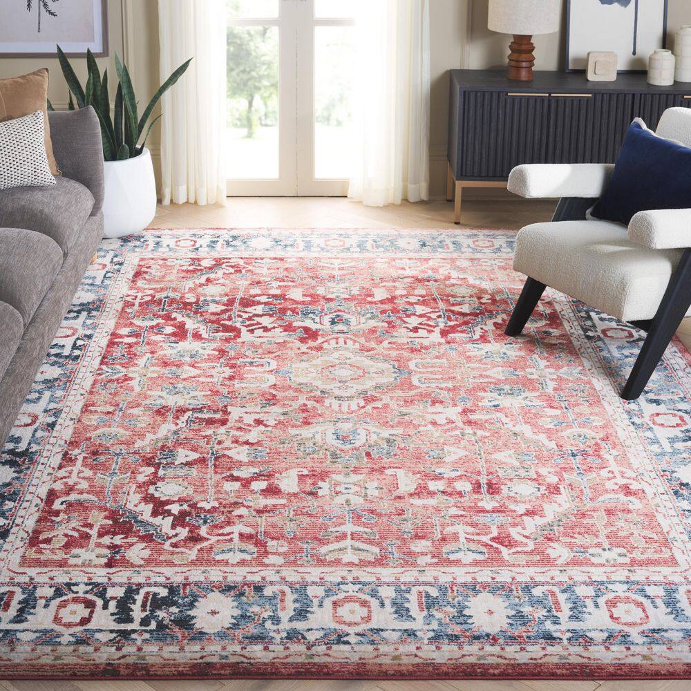 Rosewood 8 ft. x 10 ft. Blue/Red Oriental Area Rug price history on PriceWatchPro