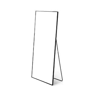 16 in. W x 59 in. H Rectangular Gold Metal Full Length Floor Mirror